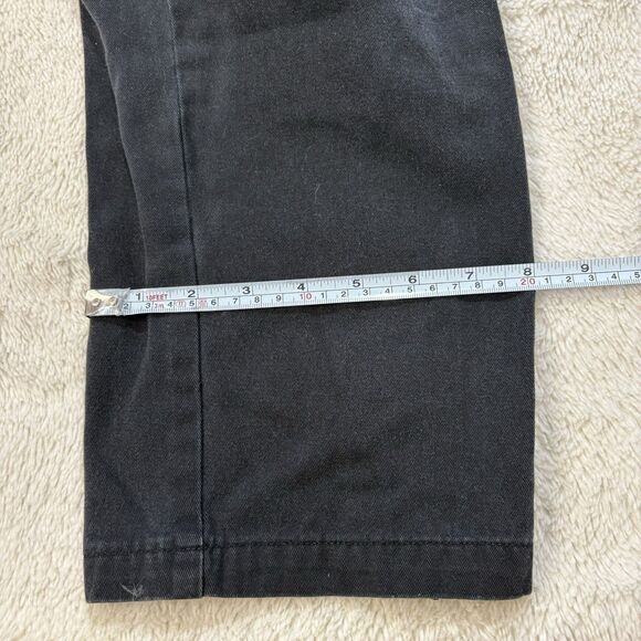 Y2K Cargo Pants 30x29 Black Utility Grunge Goth Skater Cotton - Picture 9 of 9